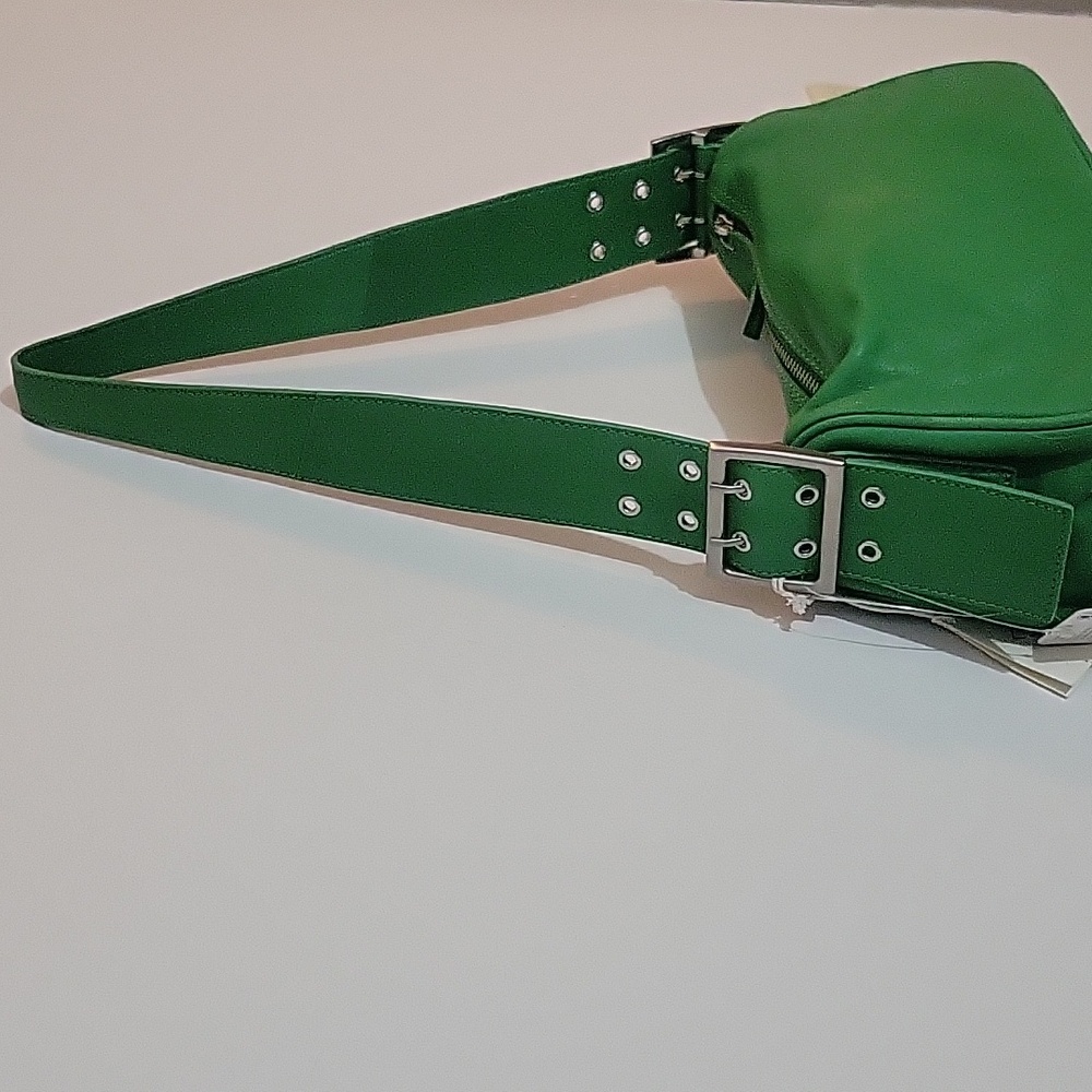 Free People Eye Candy Green Leather Bag NWT 100% leather